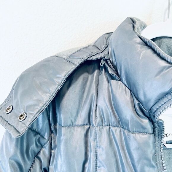OLD NAVY GRAY PUFFER JACKET SIZE MEDIUM - Picture 5 of 8